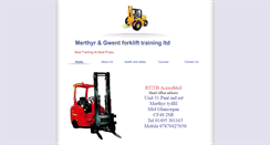 Desktop Screenshot of forklifttrainingsouthwales.co.uk